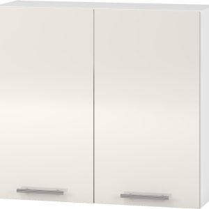 Szafka górna biała / beżowa mat / wysoki połysk 80 cm Vento