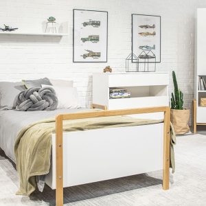 Półka wisząca biała mat 94 x 22 cm Bruno