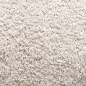 Fotel wypoczynkowy Hella jasnobeżowy, boucle, zaokrąglony