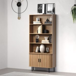 Regał do salonu dąb 80 x 40 x 172 cm Loftis