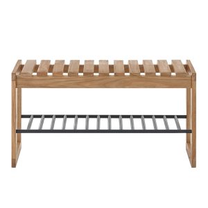 Ławka z półką dąb olejowany 88 cm Soline