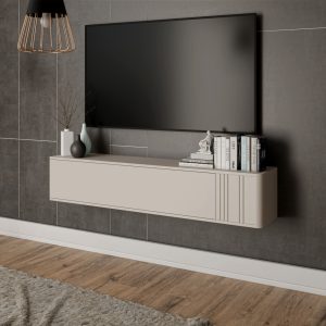 Szafka RTV wisząca kaszmir mat 150 cm Luvio