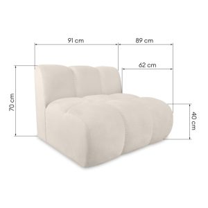 Element środkowy do narożnika modułowego Royal