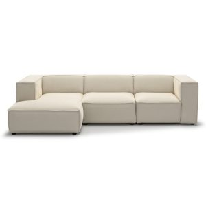 Narożnik modułowy Modularis 290 cm, jasnobeżowy, lewostronny