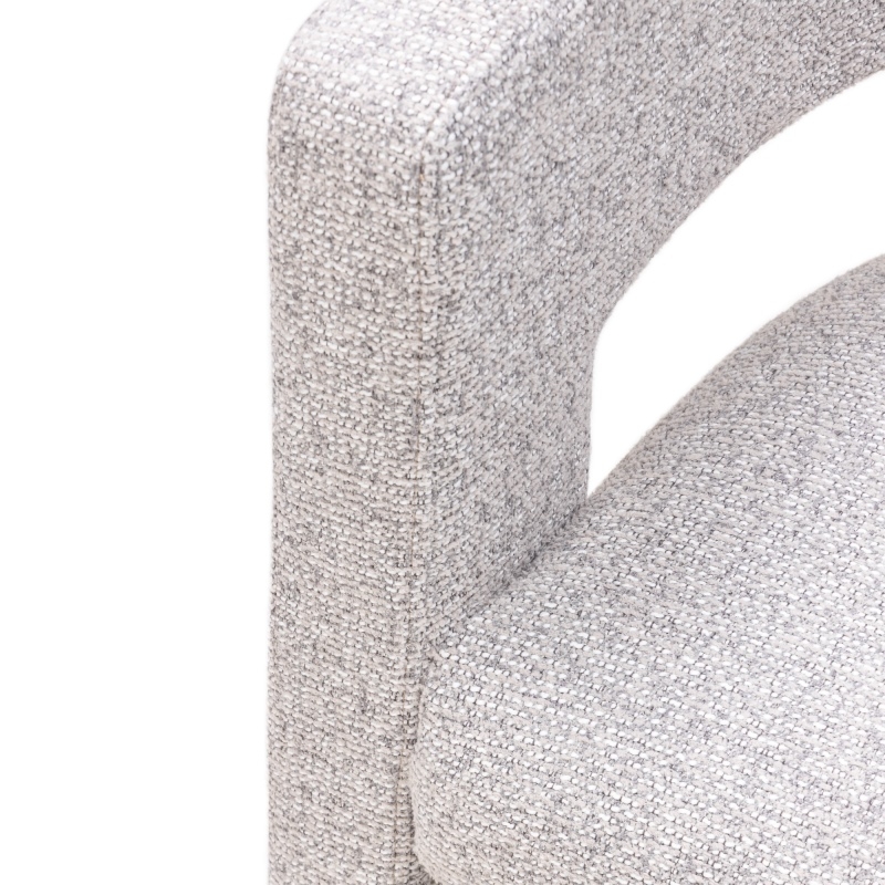 Fotel tapicerowany Alpah szarobeżowy melanż