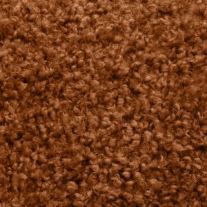 Fotel wypoczynkowy Avis, obłe kształty, miedziany, boucle