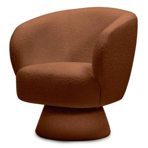 Fotel obrotowy Dream miedziany, boucle