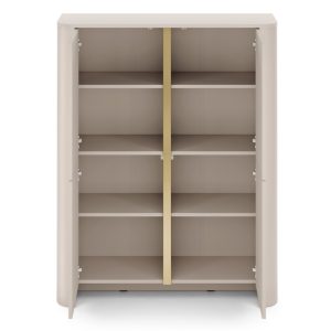 Komoda czterodrzwiowa Bari 103 cm, zaokrąglona, cashmere gold