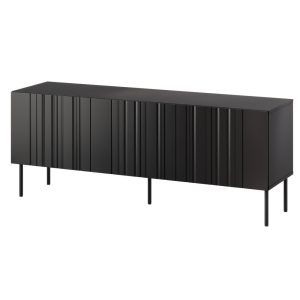 Szafka RTV czarna mat 150 cm Milo