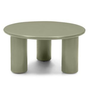 Stolik kawowy Blair 80cm, oliwkowy, glossy