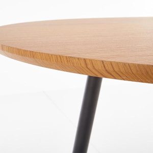 Stół rozkładany dąb złoty / czarny mat 120 - 160 x 80 cm Colorado