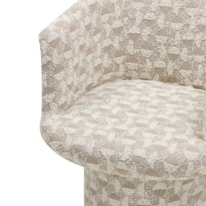 Fotel obrotowy Hako, boucle, beżowy