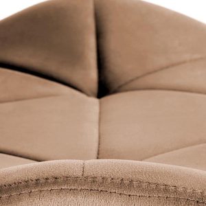 Krzesło do jadalni tapicerowane beżowe K453