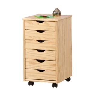 Kontenerek pod biurko sosna mat 36 x 40 x 65 cm Nils