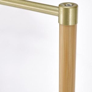 Wieszak stojący na ubrania naturalny / beżowy / złoty mat 166 cm WU31