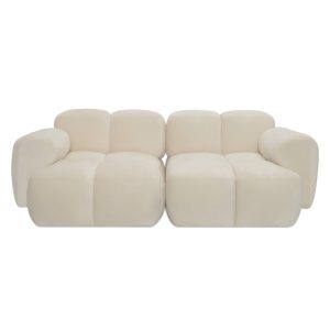 Sofa modułowa Lou 212 cm, obłe kształty