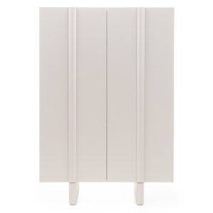 Komoda dwudrzwiowa Moss kaszmirowa, zaokrąglona