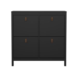 Szafka na buty czarna mat 102 cm Madrid