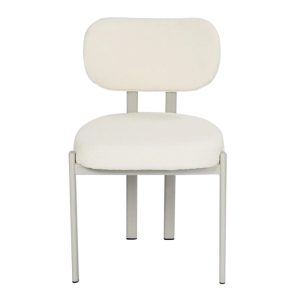 Krzesło tapicerowane Flare, kremowe/beżowe