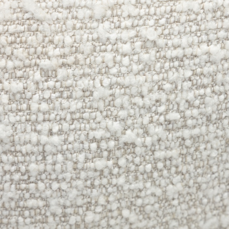 Krzesło tapicerowane Falone beżowoszare, boucle, obłe kształty