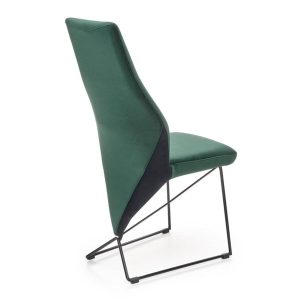 Krzesło do jadalni tapicerowane zielone K485
