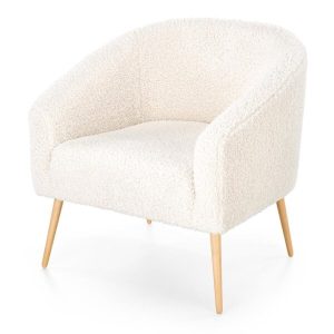 Fotel wypoczynkowy tapicerowany kremowy Grifon 2