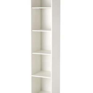 Regał na książki biały mat 40 x 40 x 200 cm Lima