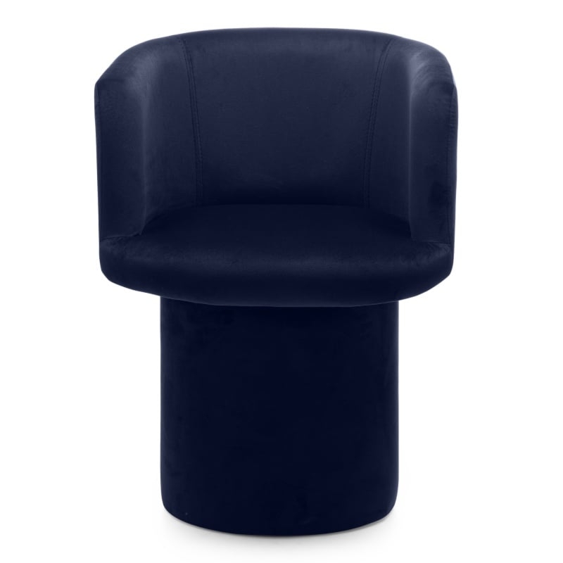 Fotel obrotowy Hako welurowy, granatowy