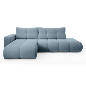 Narożnik rozkładany Soho z pojemnikiem, lewy, niebieski