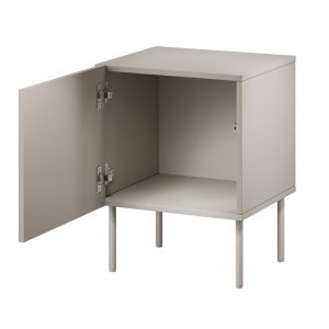 Komplet szafek nocnych beżowy mat 45 cm Milo