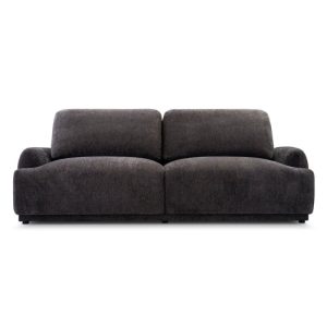 Sofa z funkcją spania i pojemnikiem Claudia, obłe kształty