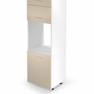 Szafka szafka dolna wysoka biała / beżowa mat / wysoki połysk 60 cm Vento