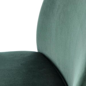 Krzesło do jadalni tapicerowane zielone K443
