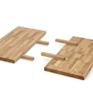 Przedłużki do blatu dąb naturalny mat 85 x 40 cm Apex & Radus