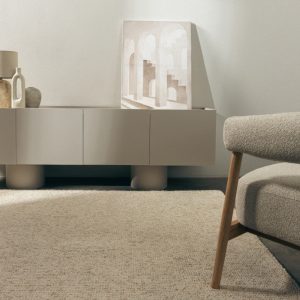 Szafka RTV Rangali czterodrzwiowa, kaszmir/dąb