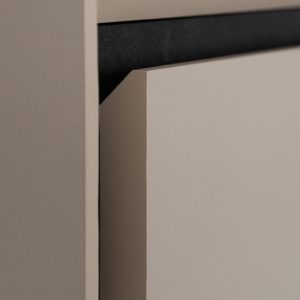 Komoda z drzwiami capuccino mat 90 cm Arona