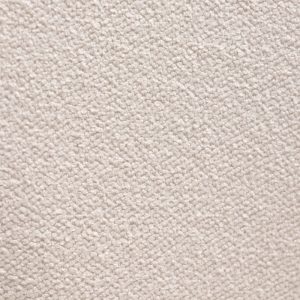 Krzesło tapicerowane Elaine kremowe, boucle, obłe kształty