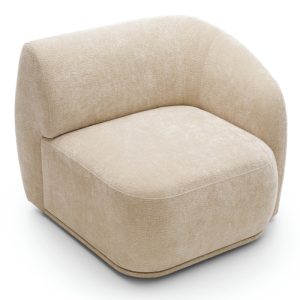 Moduł prawostronny Nobo, zaokrąglony, jasnobeżowy