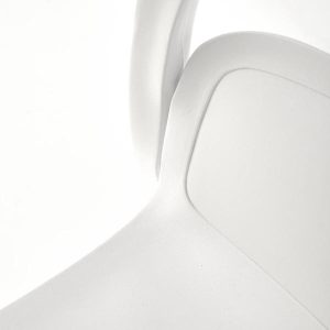 Krzesło ogrodowe plastikowe białe K490