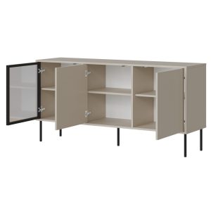 Komoda z drzwiami kaszmir mat 150 cm Linoa