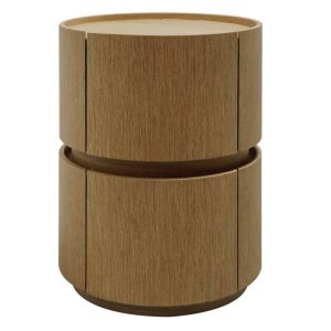 Szafka nocna Marfa z szufladami, dąb naturalny