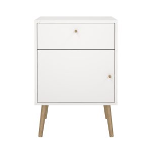 Szafka nocna biała mat 50 cm Bodo
