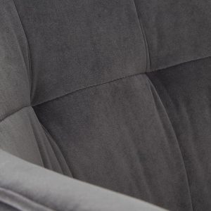 Krzesło do jadalni tapicerowane szare K377