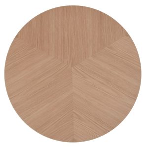 Stół do jadalni Kiruna, 137 cm, okrągły, fornir dąb naturalny