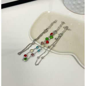 Komplet 3 par bransoletek - srebrne