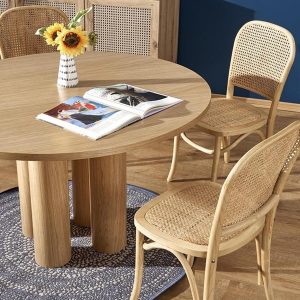 Stół okrągły dąb naturalny mat 120 cm Elefante