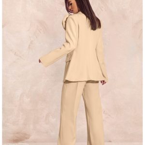 Garnitur z szerokimi spodniami KENZO - beżowy