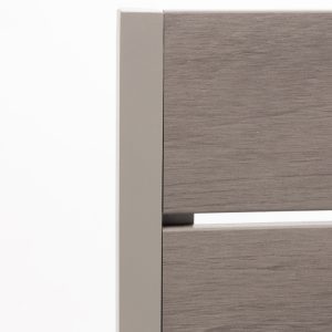 Krzesło ogrodowe Drillo aluminiowe, beżowoszare, polywood