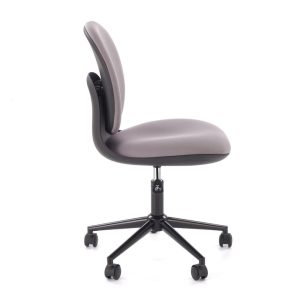 Fotel obrotowy młodzieżowy tapicerowany szary / czarny Orion