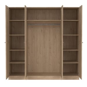 Szafa czterodrzwiowa jackson hickory mat 195 x 200 cm Billund